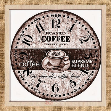 COFFEE CLOCK pyroprinter & laser-ready file 3DWave.us